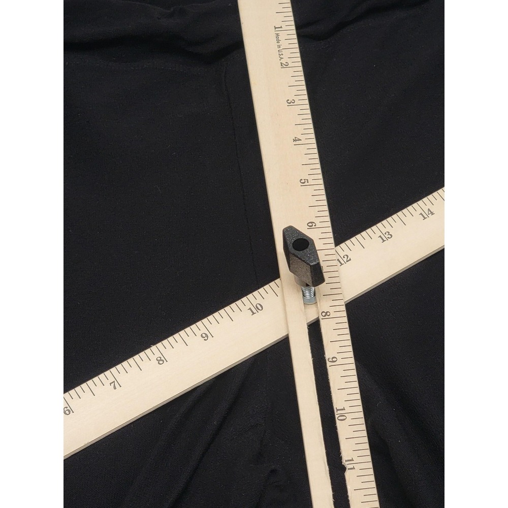 Eileen Fisher Pants Womens XL Black Crop Stretch Crepe Viscose Nylon Pull On‎ - Picture 4 of 9